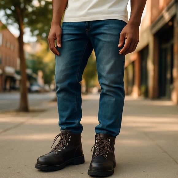 Timberland brown Full Grain Leather Boots Mens Size 9 A1UK1 A2940 - Picture 1 of 8